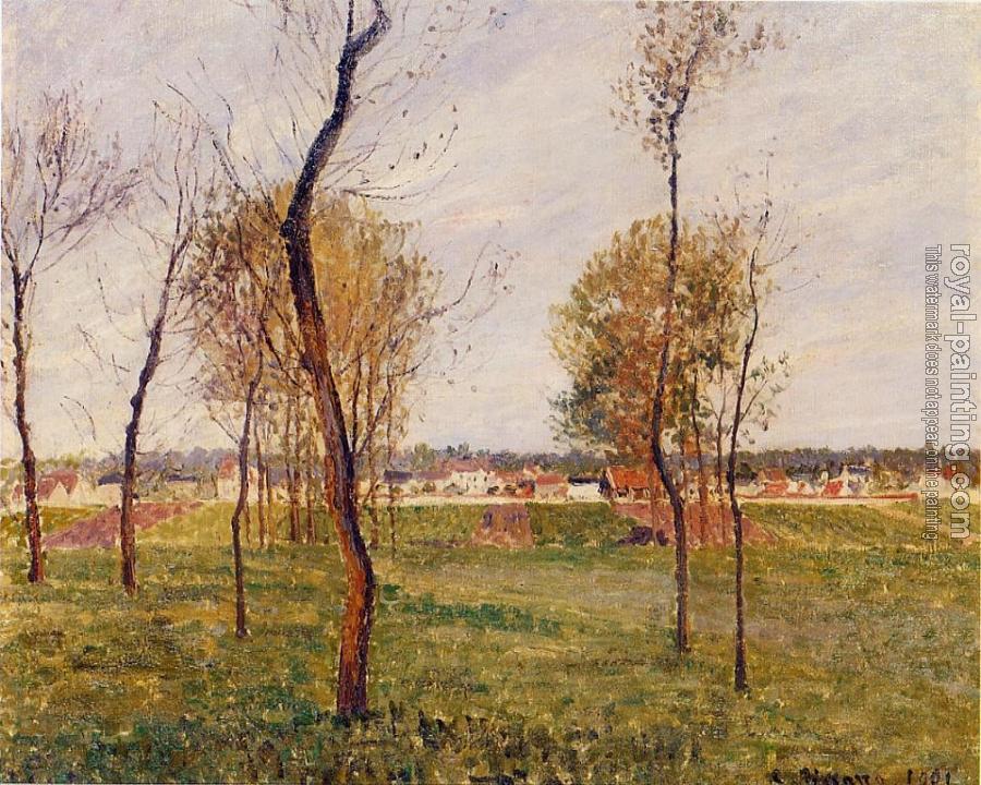 Camille Pissarro : A Meadow in Moret